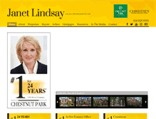Tablet Screenshot of janetlindsay.com